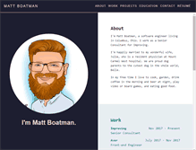 Tablet Screenshot of matthewboatman.com